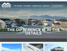 Tablet Screenshot of mcarthurhomes.com